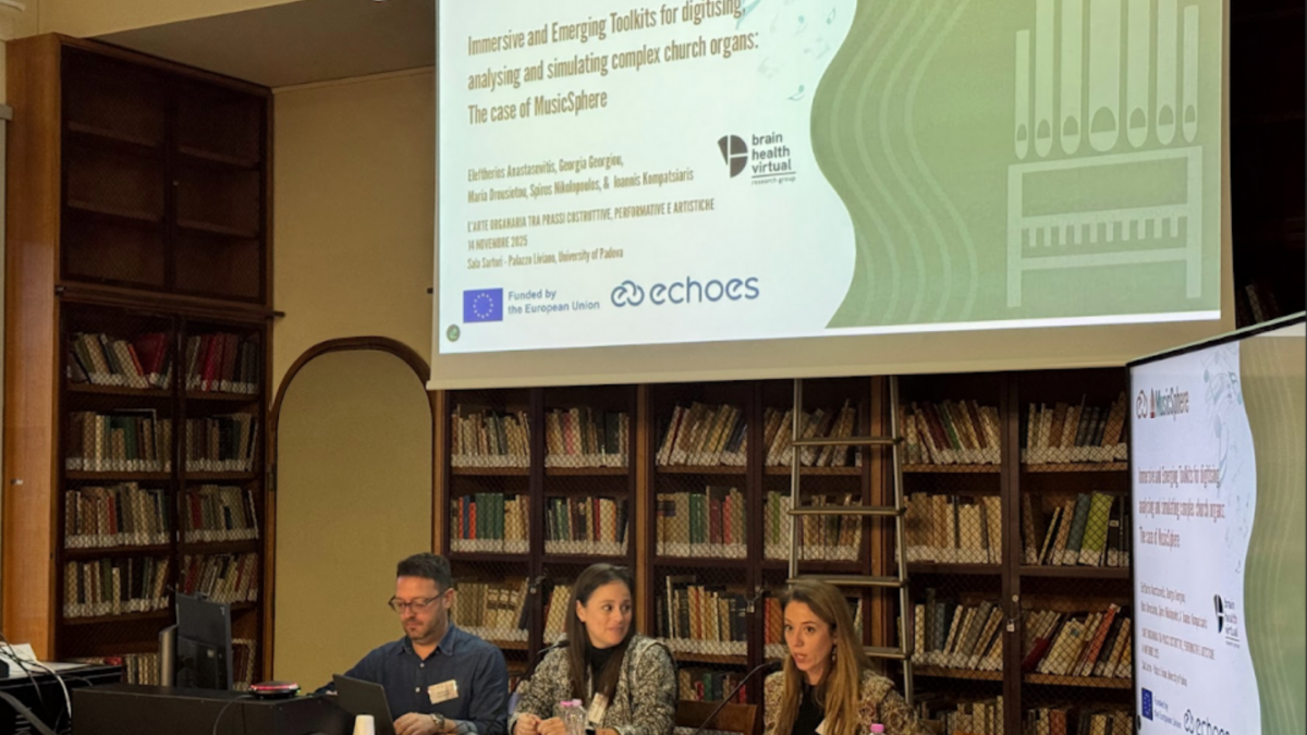 MusicSphere Team presenting at the Scientific Conference in Padua, Italy